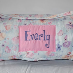 Flutter Fairy Butterfly Wings Kids Batting Nap Mat with Pink Minky Dot Blanket