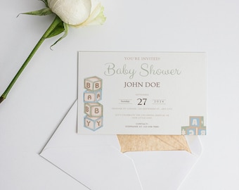 Baby Shower Invitation Template