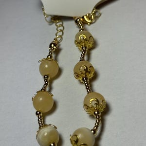 Yellow Jade Gemstone Beaded Bracelet