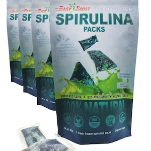 Fresh Frozen Spirulina Packs: Protein Antioxidant Supplement