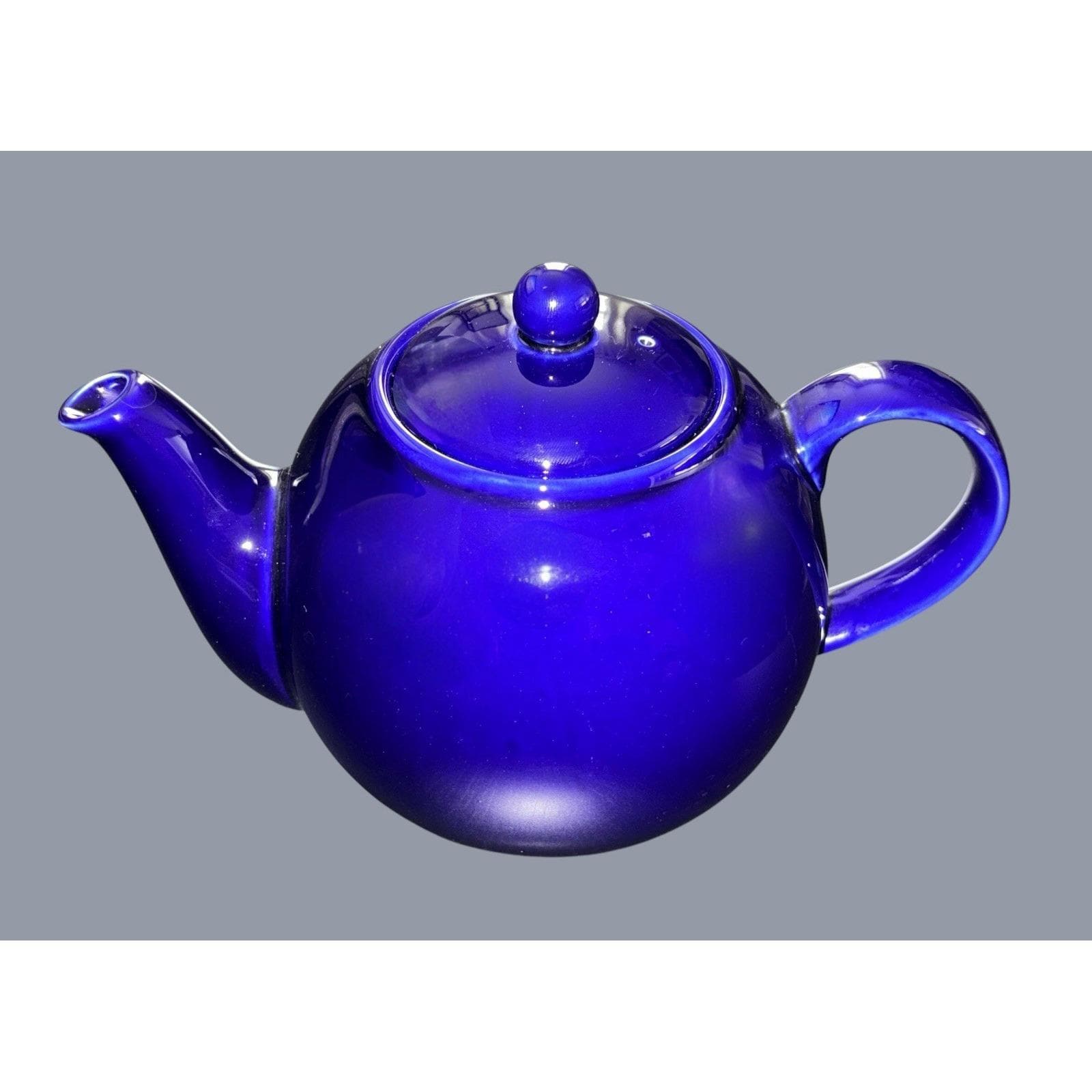 イギリスアンティークマーケットで購入　陶磁器　ティーポット フルーツ柄　青紫色 David birch teapot - Etsy 日本