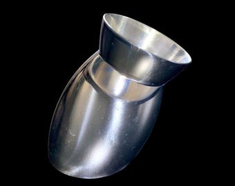 2 - Nambe Pewter Vintage 1994 Vases Studio Metal Design Model 6107 & 6108