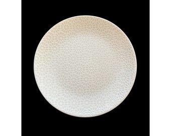 Set van 4 witte Mino Ware Japanse keramische dinerborden met reliëf mandala, 27,7 cm