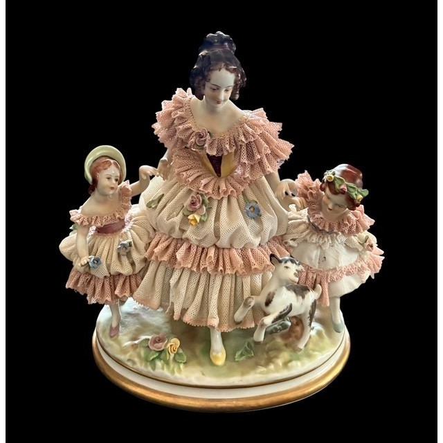 ✨SPドレスデン　置物✨ Dresden lace doll - Etsy 日本