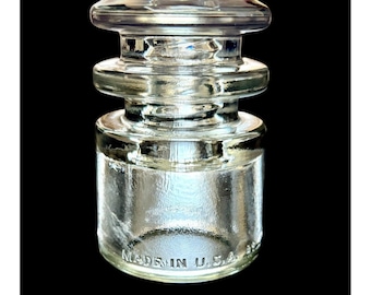 Vintage Armstrong 59 T.S. Clear Glass Electric Insulator - 2.5" Tall