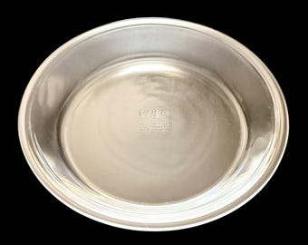 Vintage Pyrex 210 Clear Glass Pie Dish 10 Inch 25 cm Flat Rim Oven and Microwave