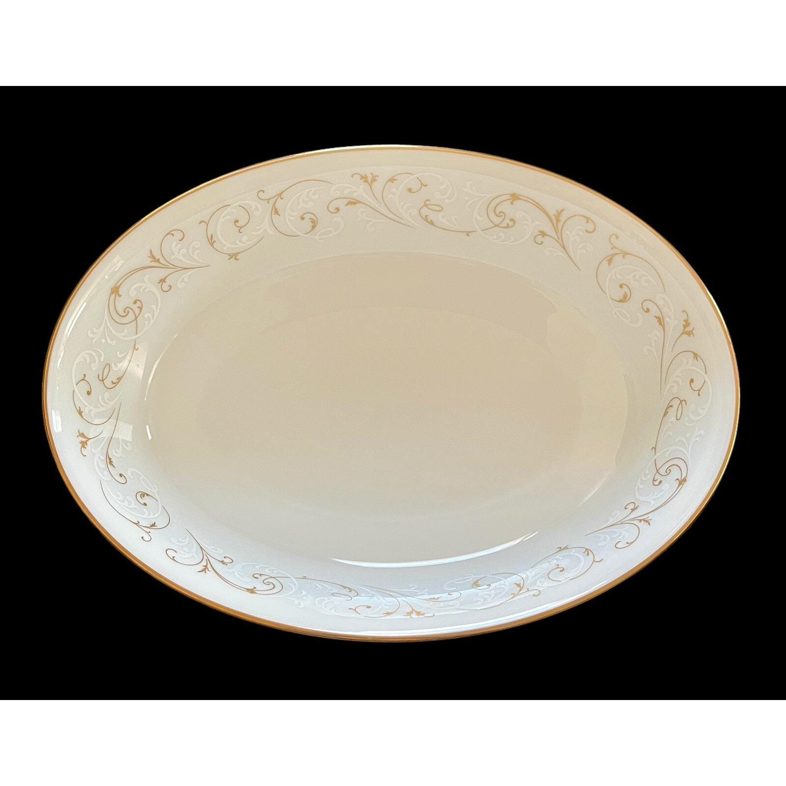 noritake 6610 bowl × 3 Vintage Noritake Duetto 6610 Oval Vegetable Bowl 9-5/8
