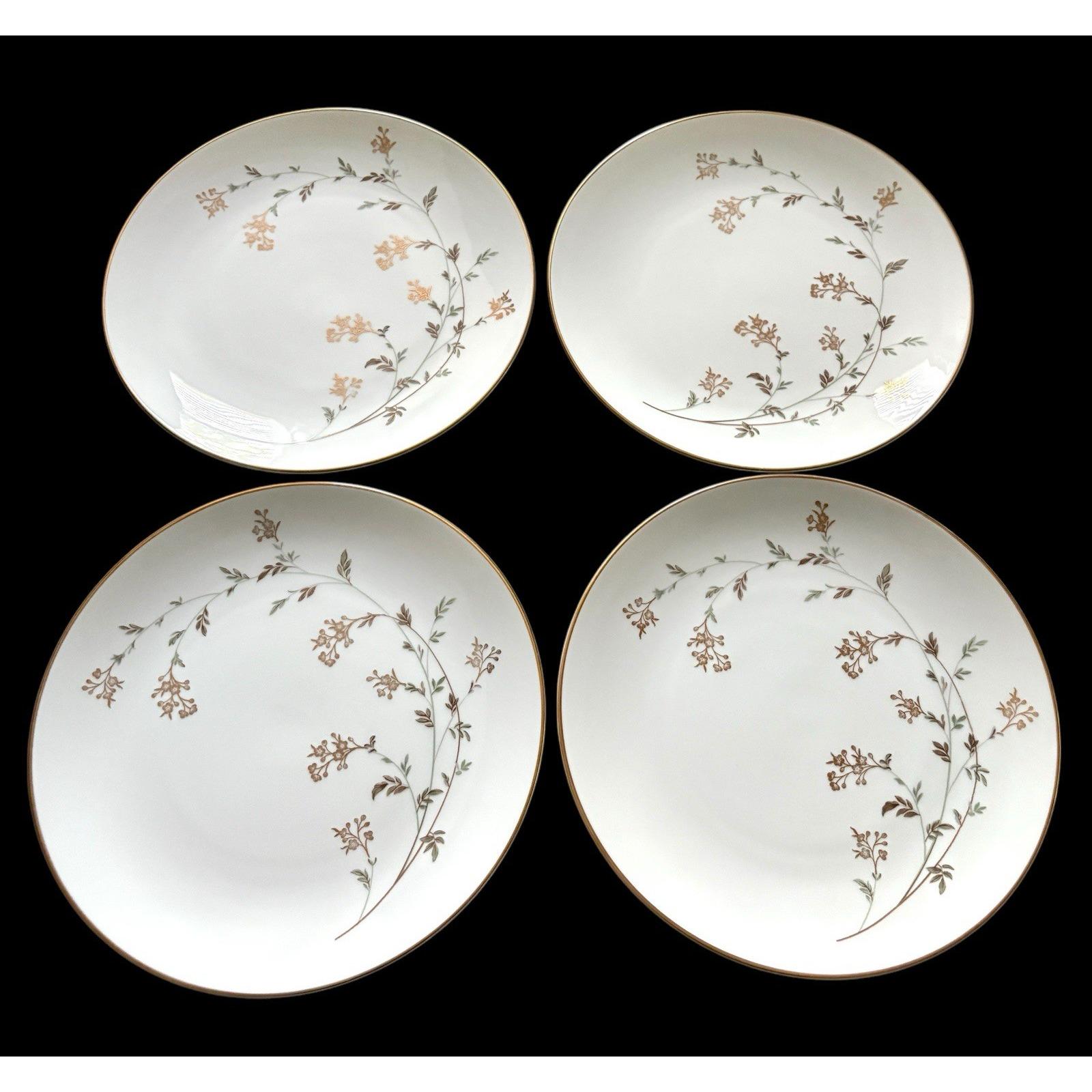 Set of 4 Vintage Noritake 5524 Andrea 10-5/8