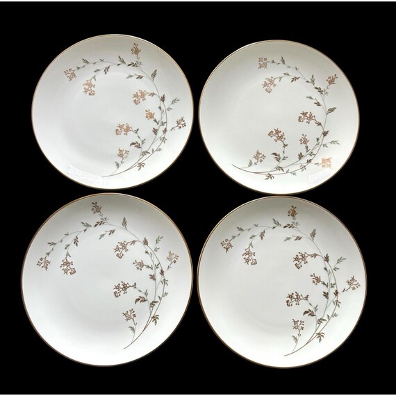 Set of 4 Vintage Noritake 5524 Andrea 10-5/8