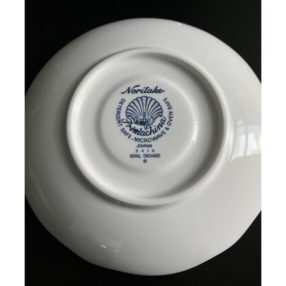 Set of 4 Noritake Primachina 9416 Royal Orchard Coffee/tea Cups