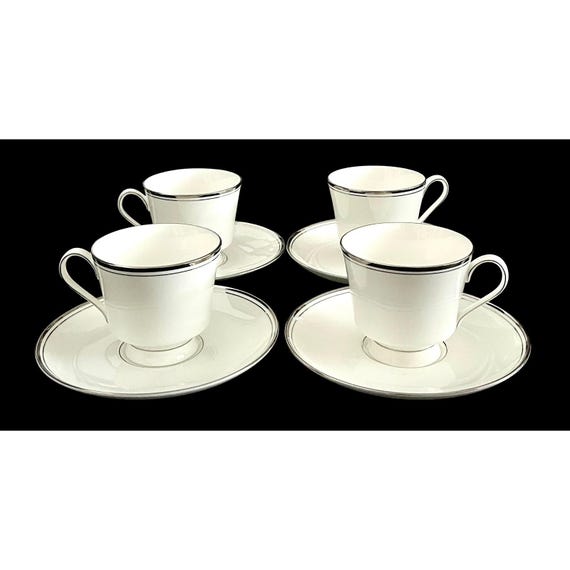 Set of 4 Mikasa Narumi Briarcliffe Al-101 Bone China Footed Cup