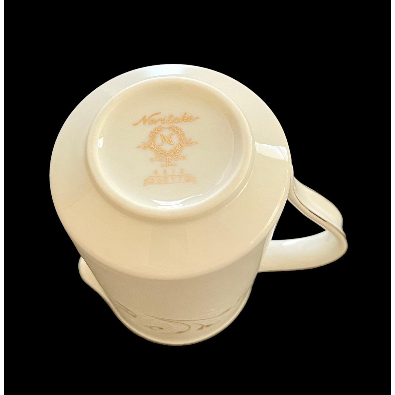 Vintage Noritake Duetto 6610 Japan Creamer & Sugar Bowl With Lid