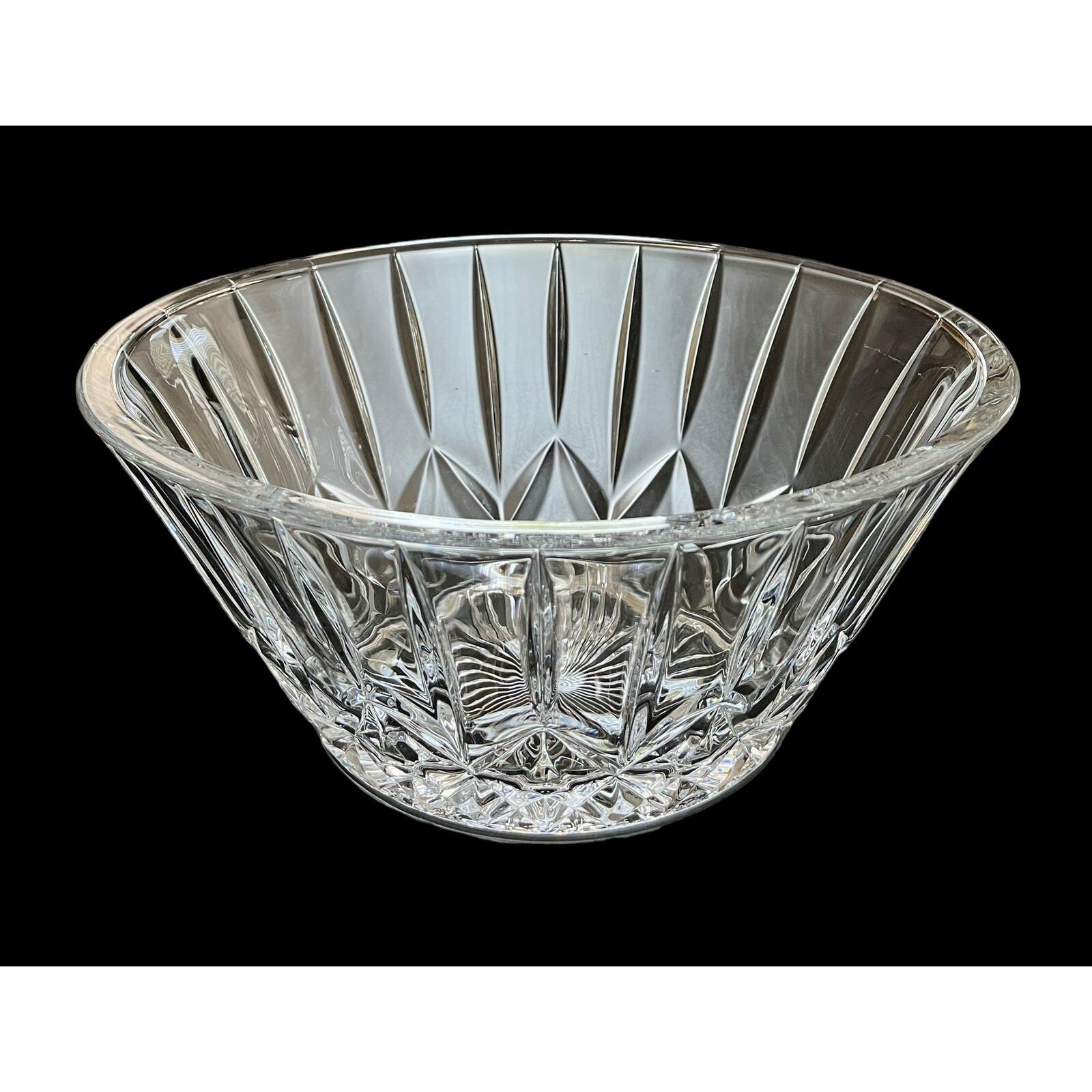 Vintage ST GEORGE TOSCANY Lead Crystal Muirfield Oval Centerpiece