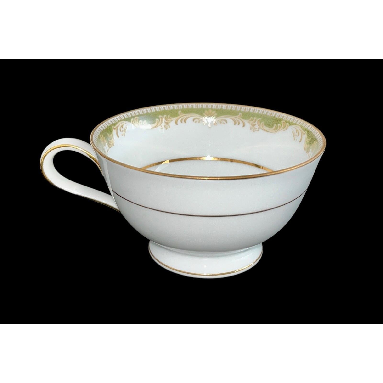 Set of 4 Vintage Noritake Warrington 6872 Footed Cup & Saucer Set