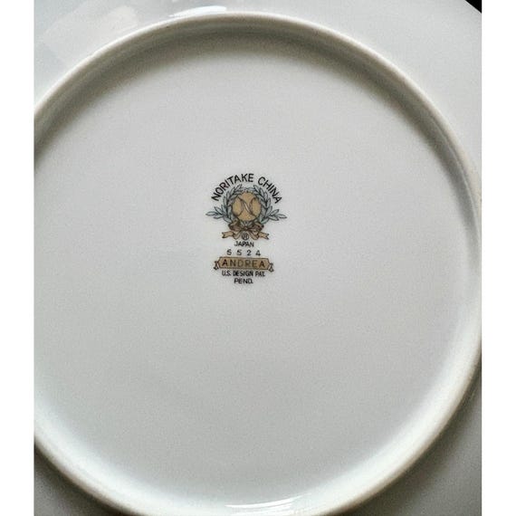 Set of 4 Vintage Noritake 5524 Andrea 10-5/8