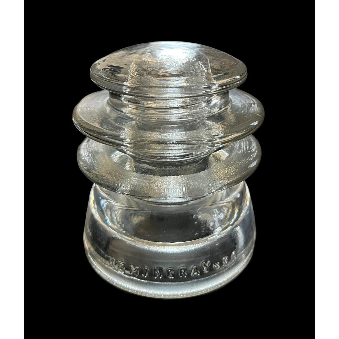 Hemingray 56 Vintage Hemingray - 56 Clear Glass Insulator Made in the USA 15-48 - Etsy