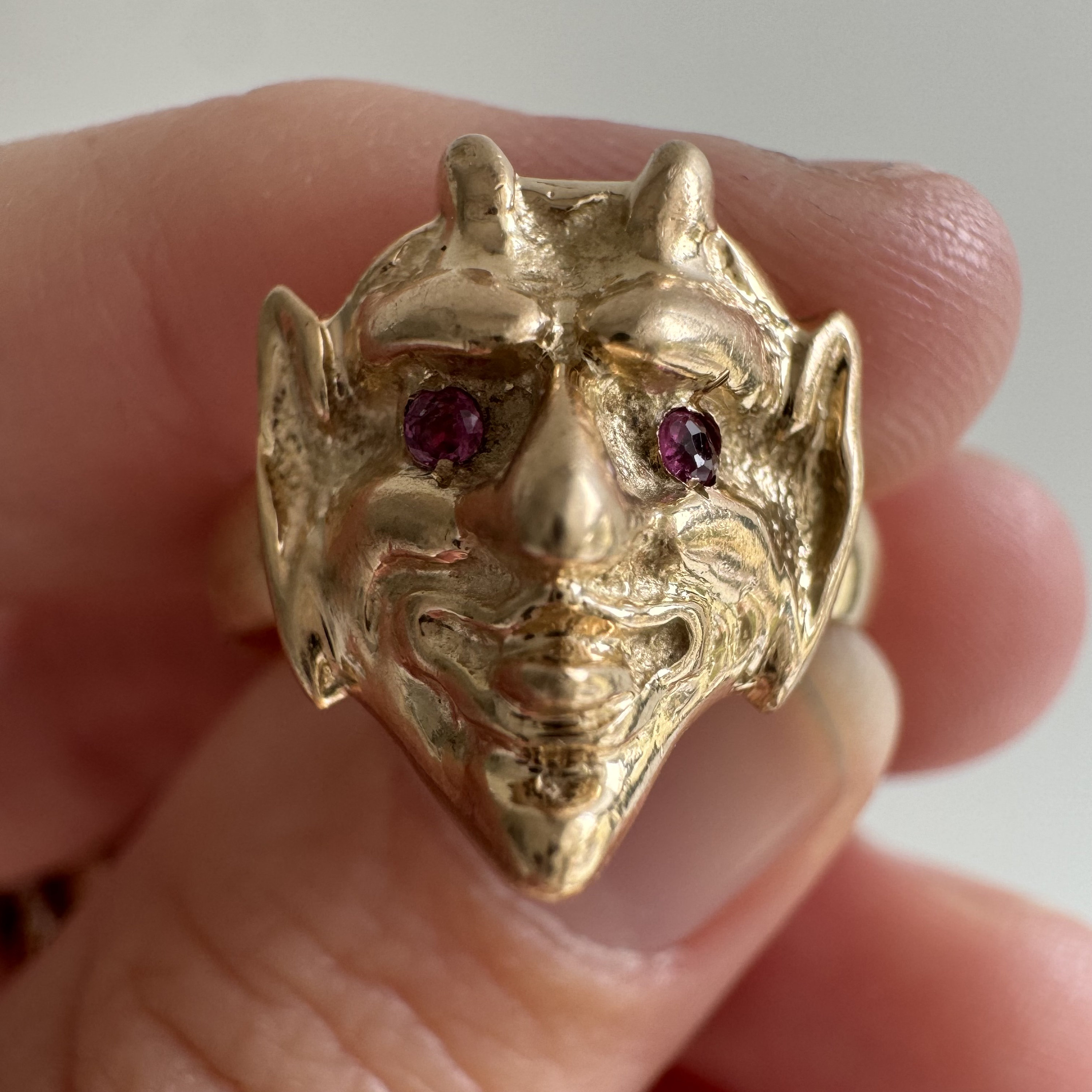 Reimagined A N T I Q U E // Trickster Spirit / 14k and Ruby