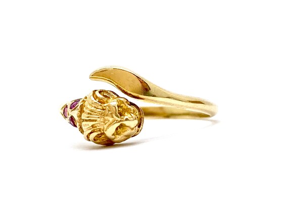V I N T A G E // ruby mane / 14k yellow gold and r