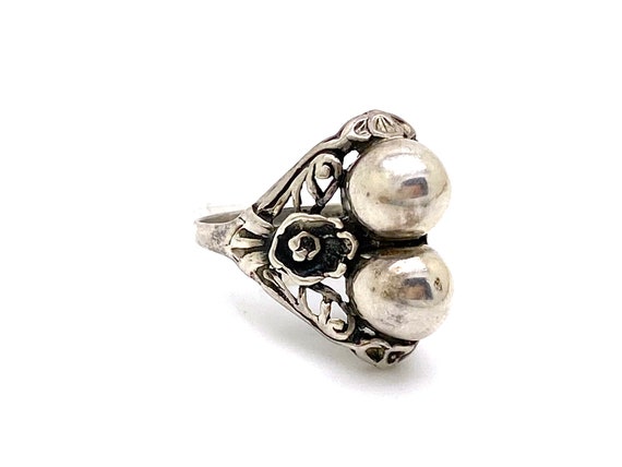 V I N T A G E // double sphere / a sterling silve