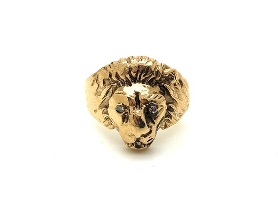 V I N T A G E // tamed lion / 10k yellow gold with