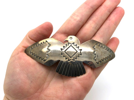 V I N T A G E // HUGE sterling silver thunderbird