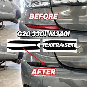BMW G20 2019 - 2024 330i & M340i Rear Bumper Reflector Overlay Tint
