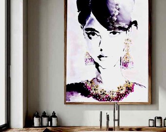 Looks Could Kill | Modern Punjabi Indian Art | Handpainted Print from Original Artwork | UNFRAMED | *Net Proceeds Donated to Charity*