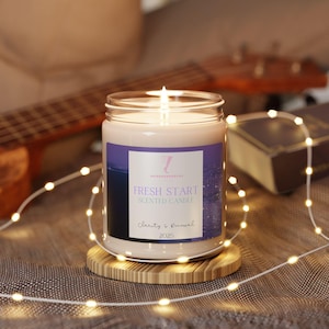 Fresh Start Scented Soy Candle - Relaxing Home Decor, Gift for Him or Her, Aromatherapy, Meditation, Self-Care