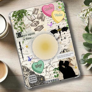 Romantasy kindle Insert, Fourth Wing, SJM, Quicksilver, ACOTAR, Rhysand, Fantasy themed kindle insert, Cozy kindle insert, Kingfisher, Xaden
