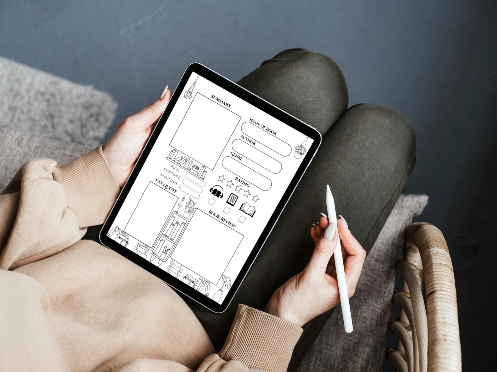 Book Review Template, Digital + Printable Product, Journal Book Review ...