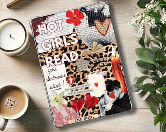 Heiße Mädchen lesen Kindle Insert, Cheetah Print Kindle, klare Hülle Kindle, Cooles Mädchen Kindle, Bücherwurm, Paperwhite, Colorsoft, Basic, Printable