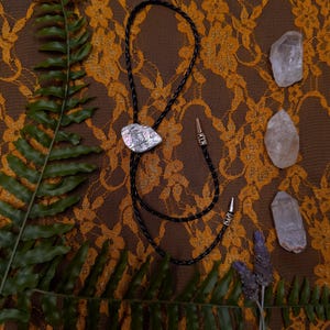 abalone bolo tie