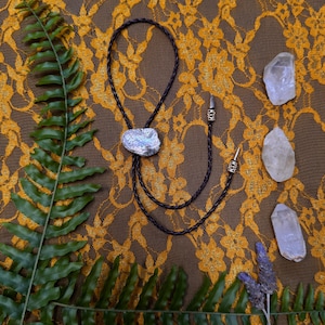 abalone bolo tie