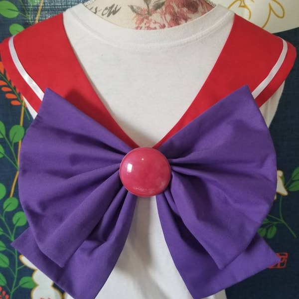 Mars Cosplay - Red Collar, Bow and Brooch