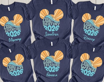 Disney Cruise Shirt – Magic, Wonder, Dream, Fantasy, Wish, Treasure, Destiny, Adventure, Disney Ship 2026