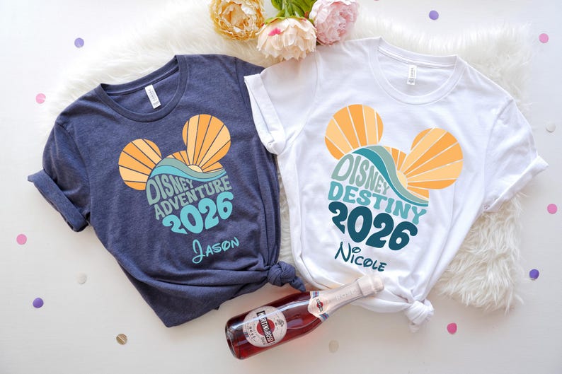 Disney Cruise Shirt – Magic, Wonder, Dream, Fantasy, Wish, Treasure, Destiny, Adventure, Disney Ship 2026 immagine 3