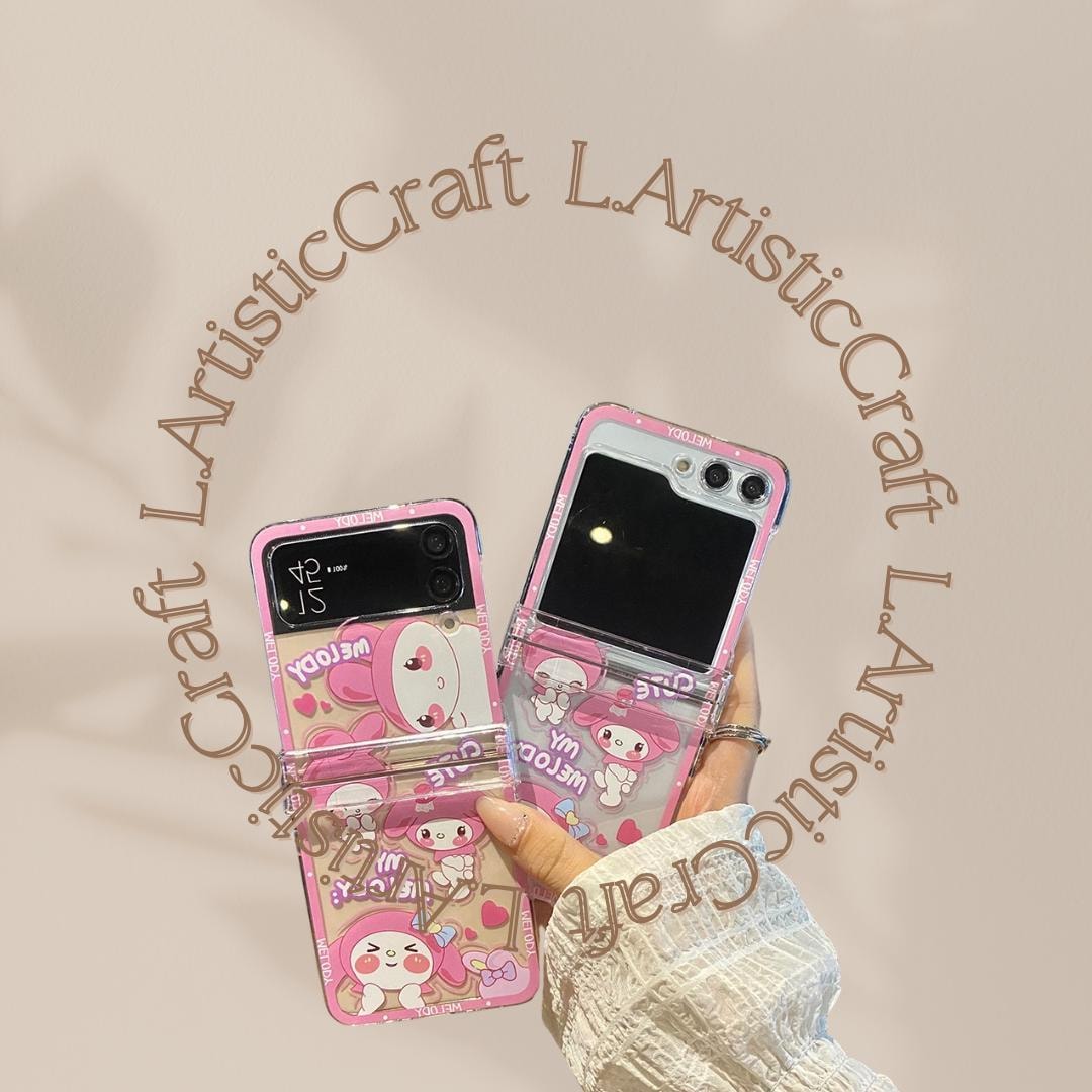 My Melody Samsung Galaxy Z Flip Case Shockproof Cover With Lanyard