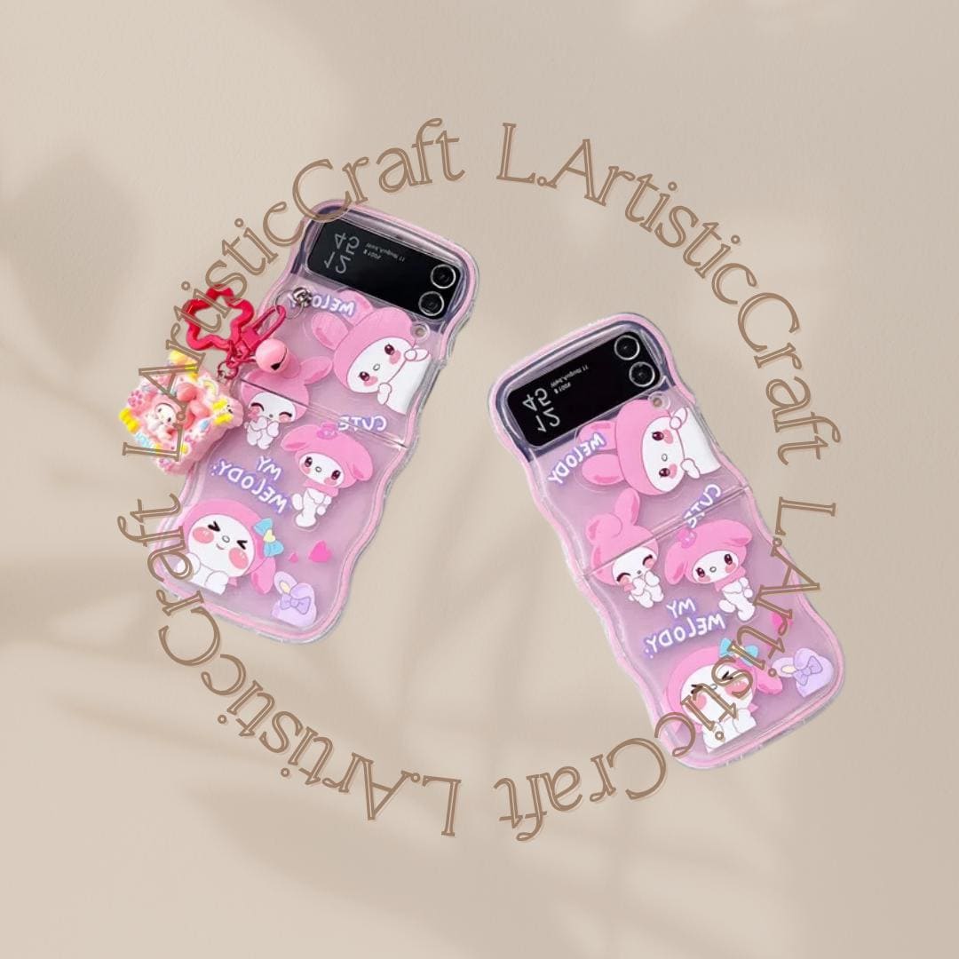 My Melody & Kuromi Samsung Galaxy Z Flip Phone Case, Hard Cover With Charm - Etsy My Melody & Kuromi Samsung Galaxy Z Flip Phone Case, Hard Cover With Charm - Etsy