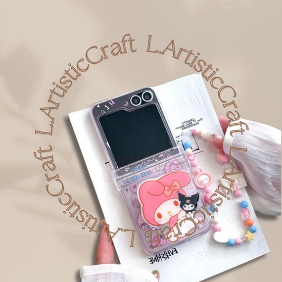 Clear Cute Melody Cinnamoroll Phone Case for Samsung Galaxy Z