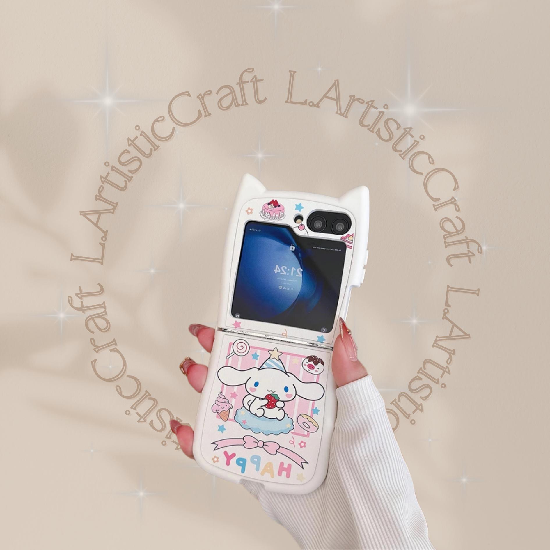 Sweet Cinnamoroll Character Phone Case for Samsung Galaxy Z Flip7