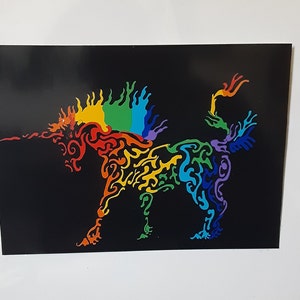Rainbow Unicorn Print