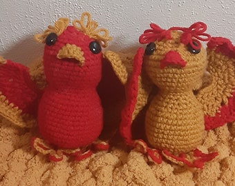 Crochet Phoenix chicks