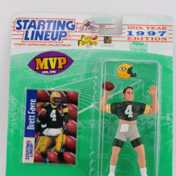 1997 Brett Farve Starting Lineup NFL Green Bay Packers Action Figure Factory Sealed  #1