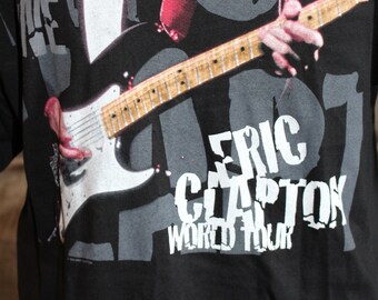 Vintage 90s Eric Clapton World Tour T Shirt Size XL 1998 - Etsy