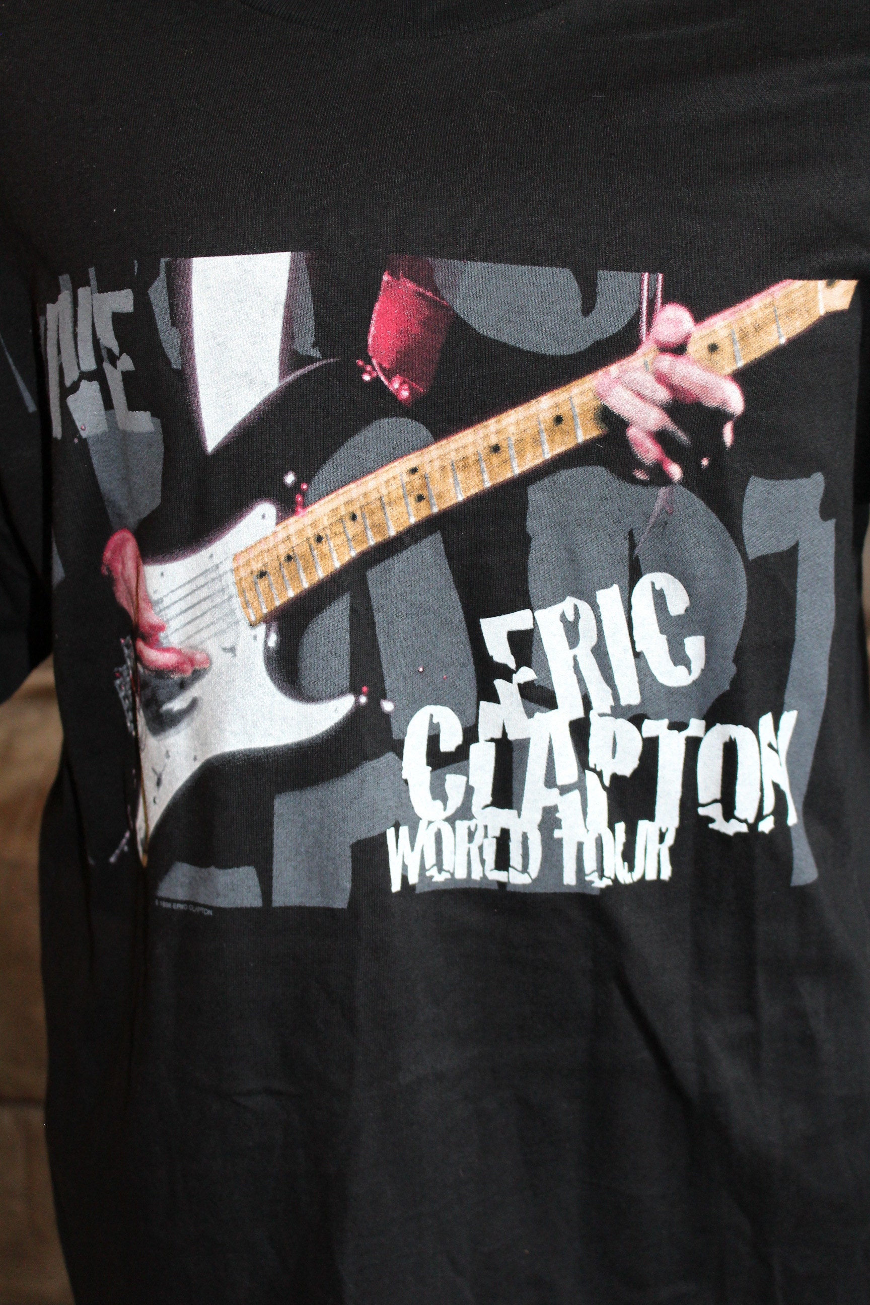 Eric Clapton 1998 World Tour Tシャツ XL Vintage 1998 Eric Clapton