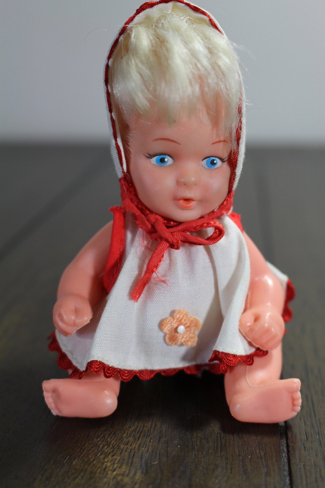 1969 Uneeda Picture Playmates Baby Doll 5" Blonde Hair Etsy