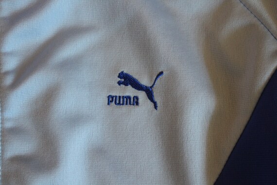 Vintage Puma Full Zip Track Jacket Blue/Light Blu… - image 5