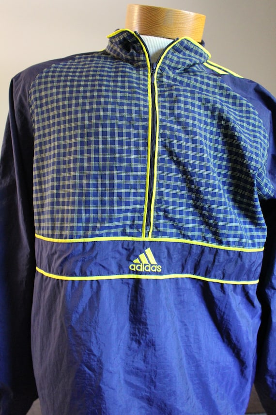 adidas windbreaker quarter zip