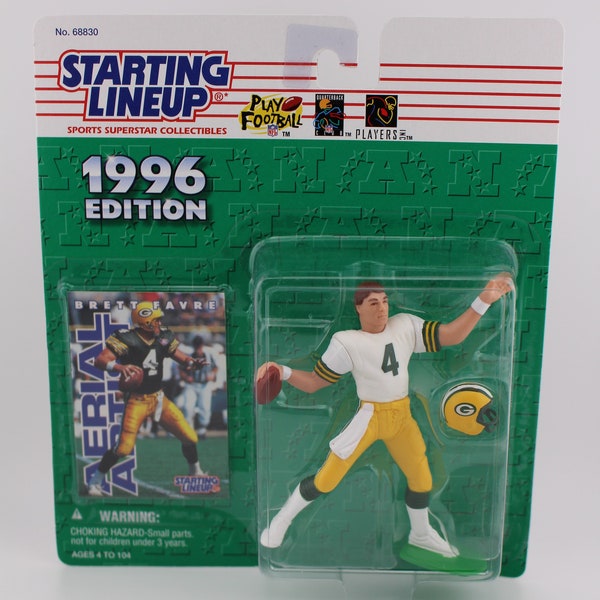 1996 Brett Farve Starting Lineup NFL Green Bay Packers Action Figure Factory Sealed  #1