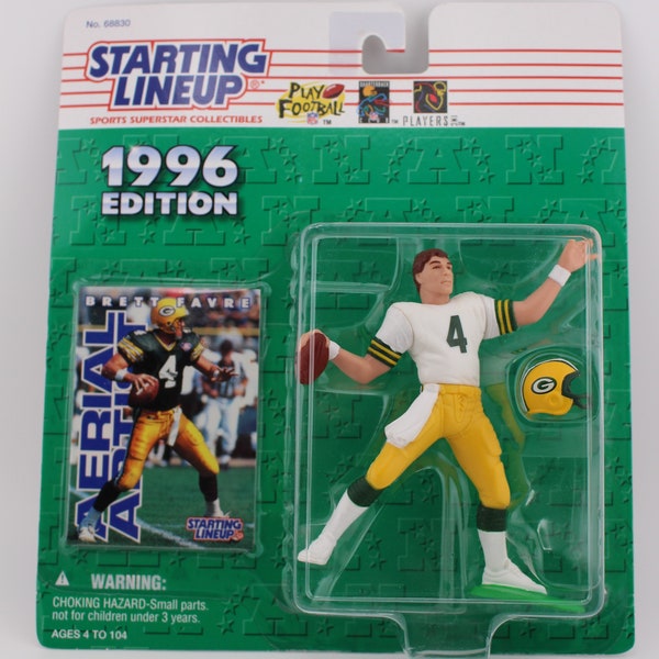 1996 Brett Farve Starting Lineup NFL Green Bay Packers Action Figure Factory Sealed  #3